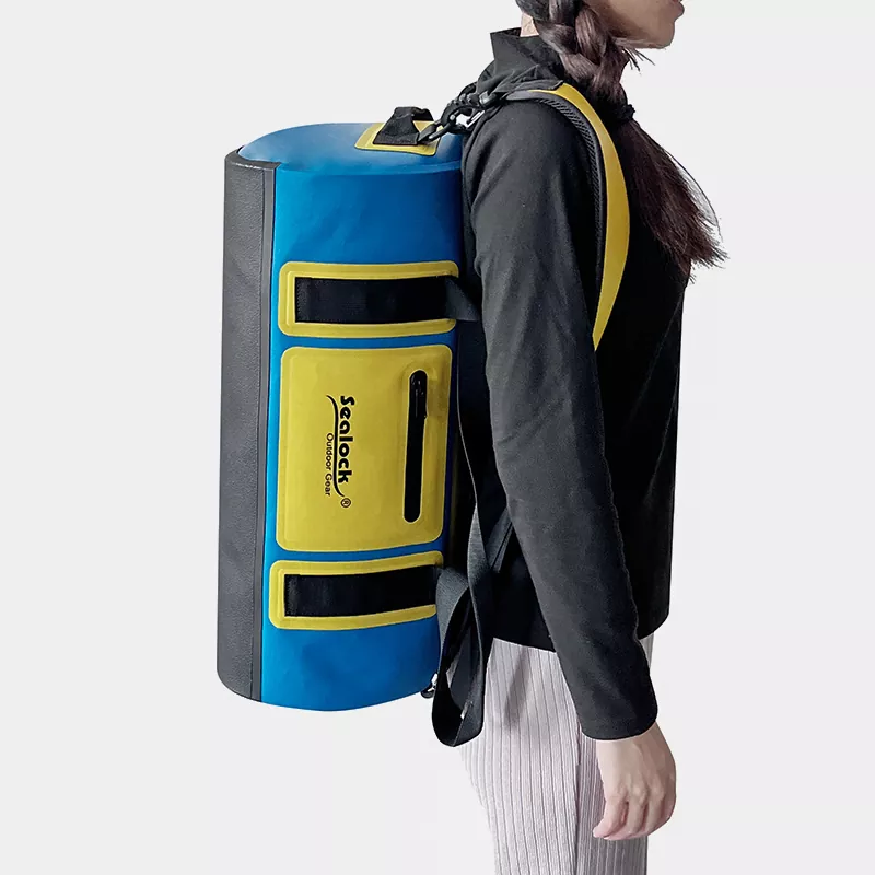 Sac de sport imperméable avec fermeture à glissière hermétique ou fermeture à rouleau
