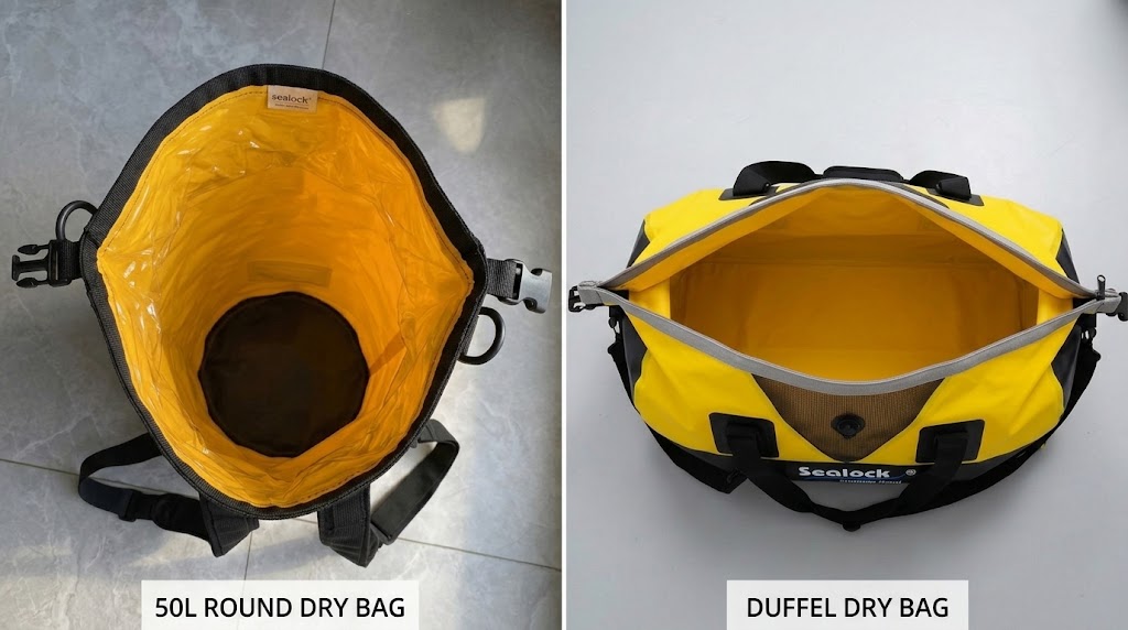 Le sac étanche de 50 L : là où les règles des petits sacs ne fonctionnent plus