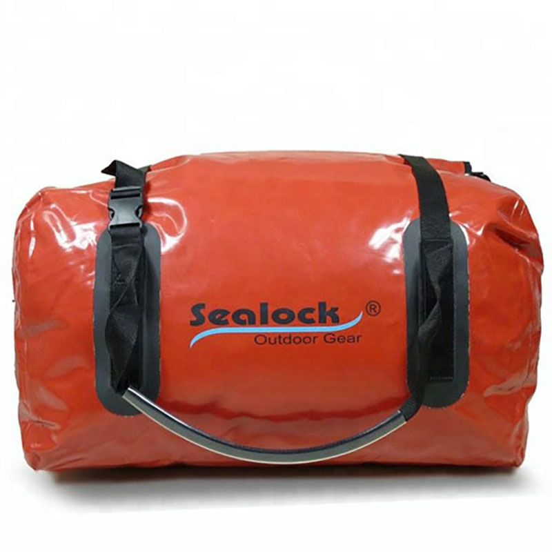 Sac polochon étanche de 80 litres avec PVC rouge