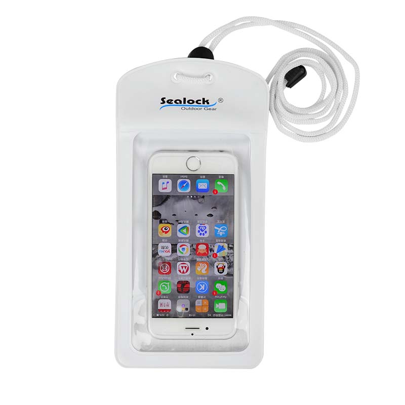 Pochette de téléphone étanche IPX8 à double joint avec fenêtre de caméra arrière